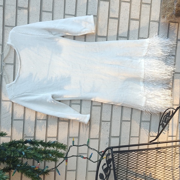 White Sweater Dress - Picture 7 of 10